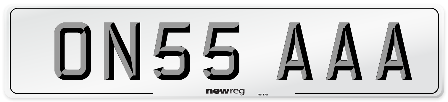 ON55 AAA Number Plate from New Reg